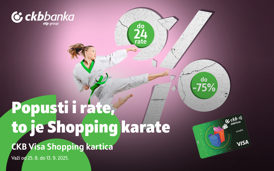 Popusti i rate, to je Shopping karate!